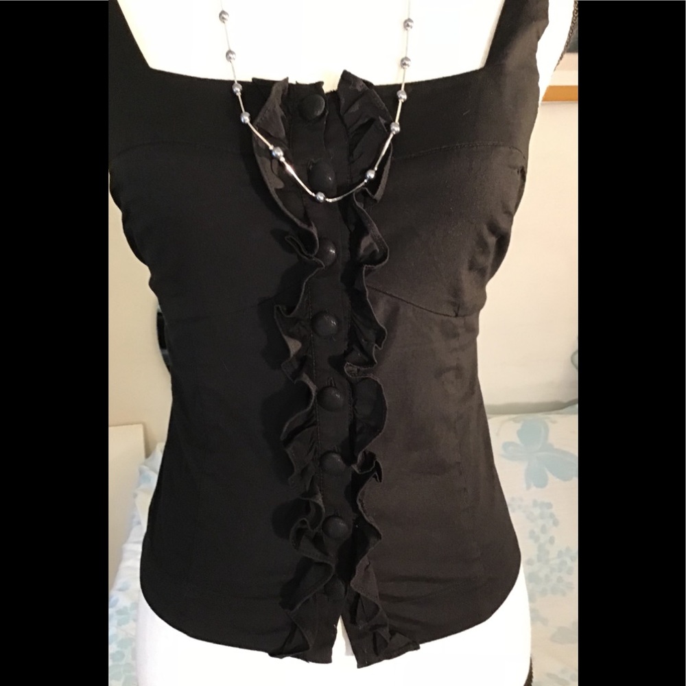 Poetry clothing sexy black top. S